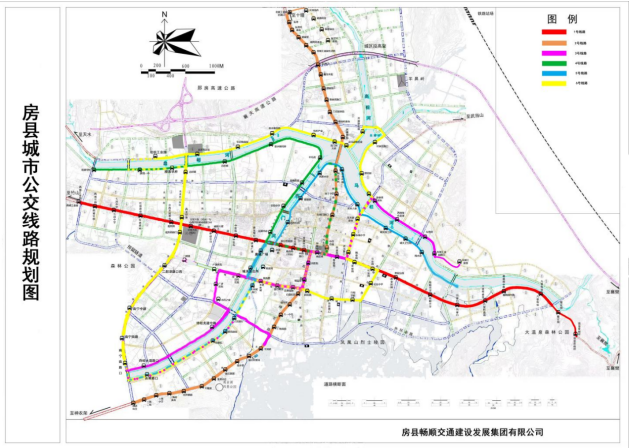 關于開通房縣城區公交線路運營的公告