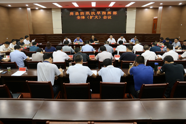 蔡賢忠在全縣防汛抗旱指揮部（擴大）會上要求:強化措施 加強領導 切實抓好全縣防汛抗旱工作