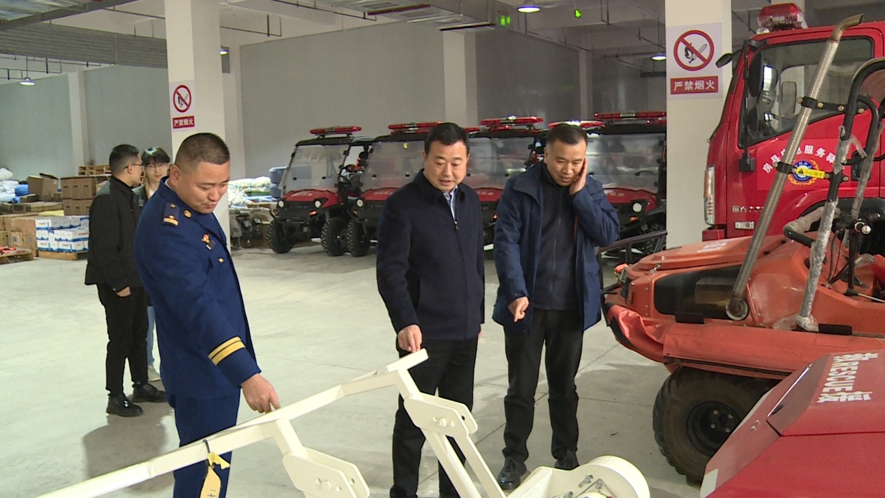 林云國調研我縣基層應急管理體系和救援能力建設工作
